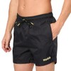 HUGO Pop Logo Swim Trunks, Black Olive, S