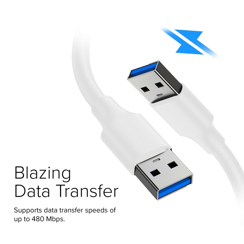 Lumenzi USB 2.0 A-Male to A-Male Data Transfer Cable |