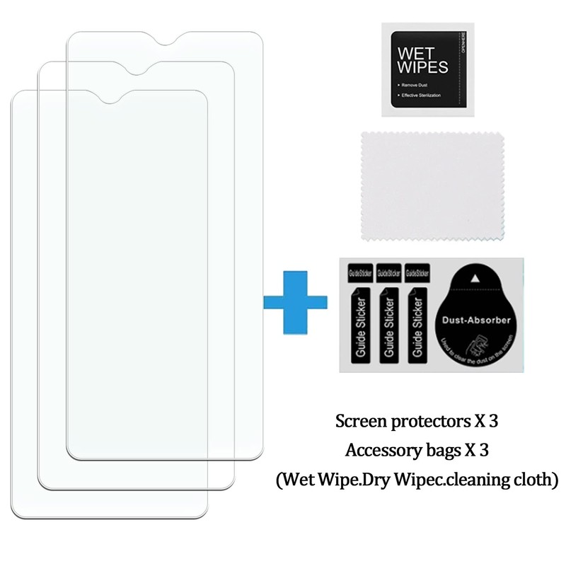 [3 Pack] KELOLIN Tempered Glass Screen Protector for BLU G50