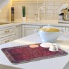 ElliTarr Retro Dish Drying Mat for Kitchen,Microfiber Absorbent Dish Draining