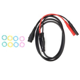 BNC Plug, P1206 BNC Male to Banana Plug Straight Coaxial Cable Probe for Oscilloscope Cable Test 1M, Default