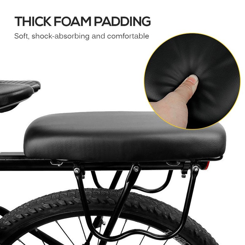 Bicycle Back Seat Cycling MTB Mountain Bicycle PU Leather Soft