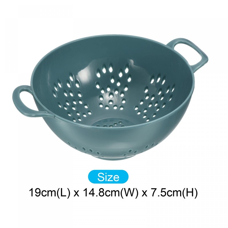 sourcing map Mini Food Colander with Double Handles, Rice Washing