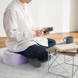 Cogit 93065 Round Cushion, Agri Long Time, Fatigue, Easy Posture, Multi-functional, Lilac