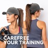 Gisdanchz Women's Performance Adjustable Fit Baseball Cap with Ponytail Hole,