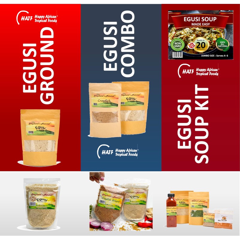 Egusi By Shepherd’s Natural, Ground Melon Seeds,100% All Natural 227