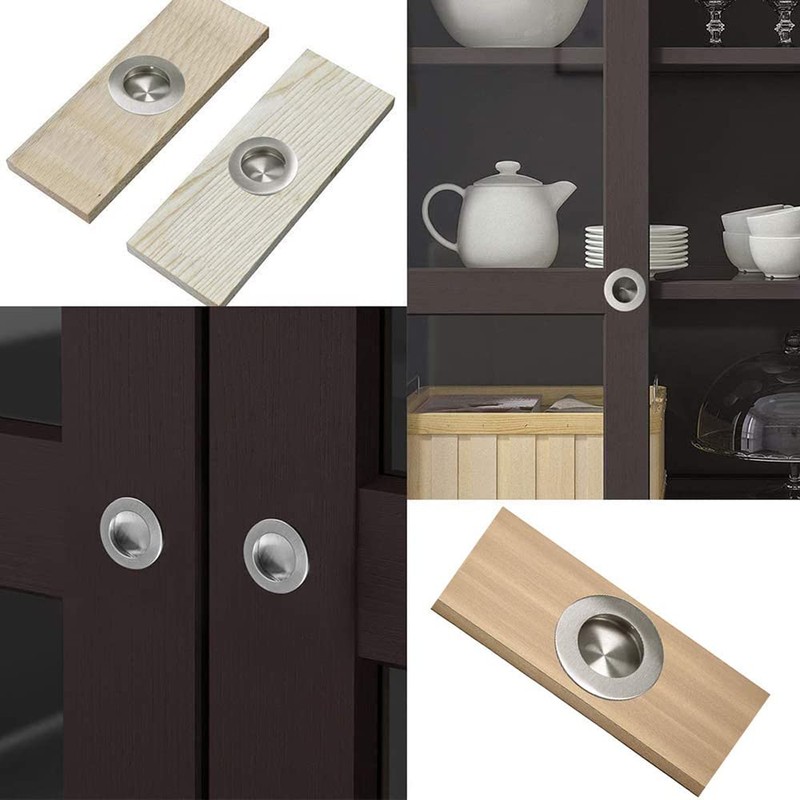 Pack of 6 Handle Shells Round Inlet Handle Concealed Round