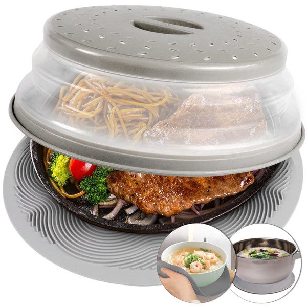 2 in 1, Aidacom Microwave Place Mat & Food Cover-