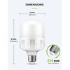 LOHAS Super Bright Light Bulbs, 250-300W Equivalent, 3400LM E26 Garage
