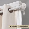 H.VERSAILTEX Elegant Window Treatment Telescoping Double Curtain Rod Set with