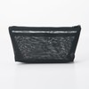 Muji NDE06A1S Nylon Mesh Pen Case with Gusset, Black, Approx.