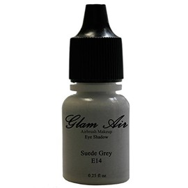 Glam Air Airbrushsh Eye Shadow Colors Water-based 0.25 Fl. Oz. Bottles of Eyeshadow(Choose Your Colors From Menu) (E14- SUEDE GREY)