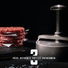 Professional XL Burger Press, non-stick coating, 4.9 inch hamburger patty