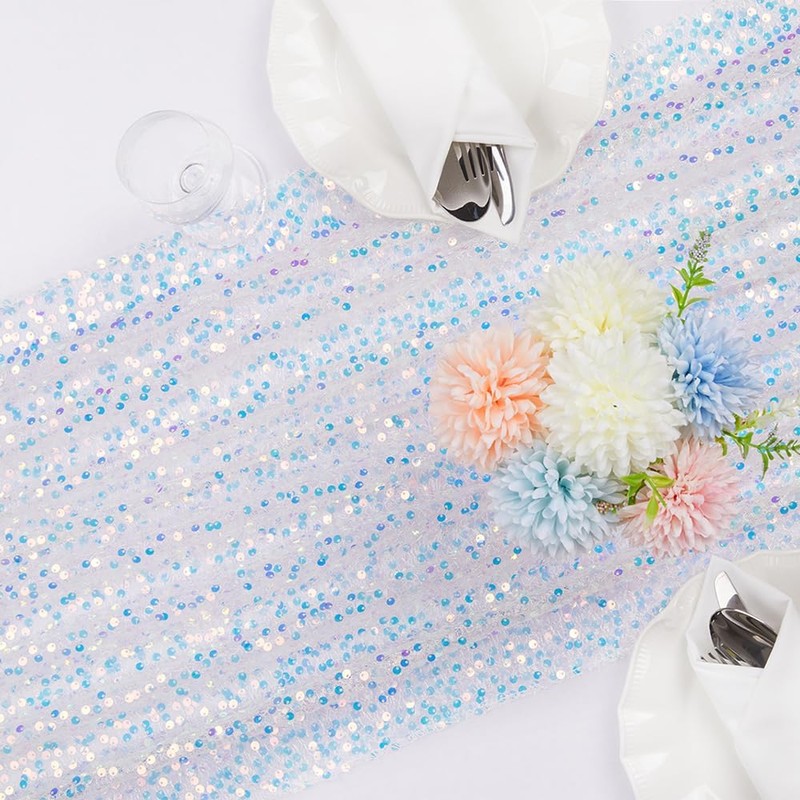 BrillShine Table Runner White 63 x 300 cm Table Runner
