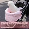 LUKHMELF Pet Stroller Mat,Dog Stroller Pet Bed Mat,Pet Stroller Edge