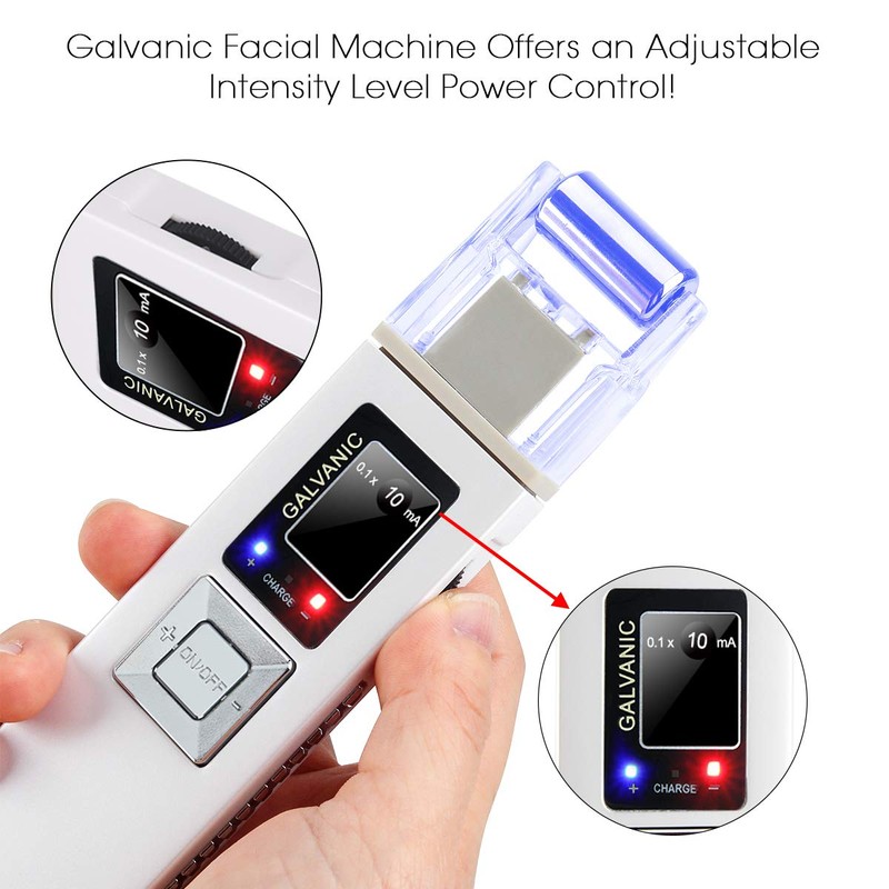 Portable Galvanic Microcurrent Skin Firming Machine, Anti-aging Face Lift Massager