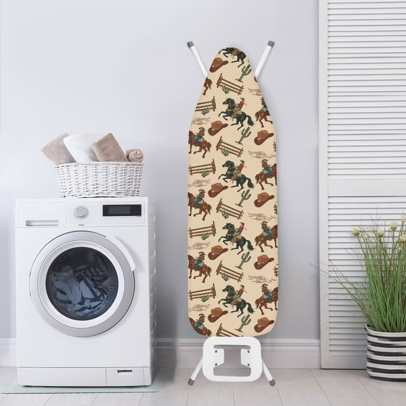 Tongluoye Western Cowboy Horse Ironing Board Cover and Pad Standard