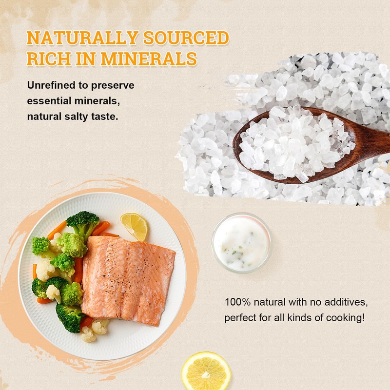 52USA Himalayan White Salt (Coarse Grain) 39 oz + Whole