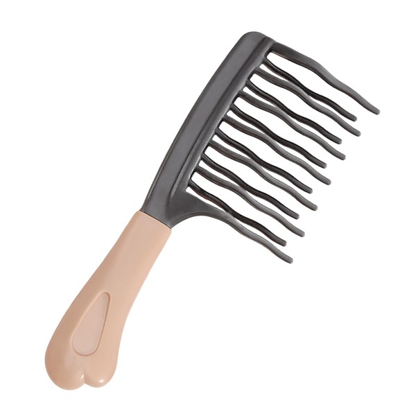 Wide Tooth Comb for Curly, Detangling Hair Brush with Double-layer