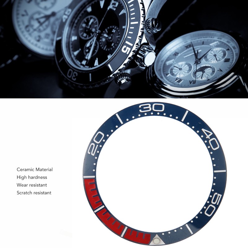 Professional Watch Bezel Insert 38mm Ceramic Watch Bezel Ring Repair