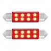 CTW 2 Pack Festoon Red 8 SMD High Power LED