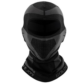 Balaclava Ski Mask, Winter Full Face Mask for Men & Women Breathable, Motorbike Cycling Ski Mask Winter Motorcycle Face Scarf Neck Warmer Black