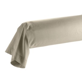 douceur d'intérieur Bolster Pillow Case 85 x 185 cm 100% Organic Cotton Biolina Taupe