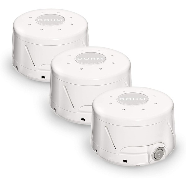 YOGASLEEP Dohm Classic (White) | The Original White Noise Machine | Soothing Natural Sound from a Real Fan (3 Pack)