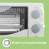 COMFEE' Countertop Oven, Small Toaster Oven Combo 4 slice, Mini