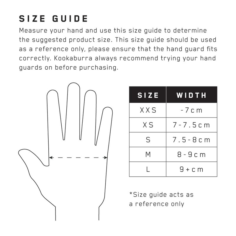 Kookaburra Siege Hockey Gloves - Black - XS L/H