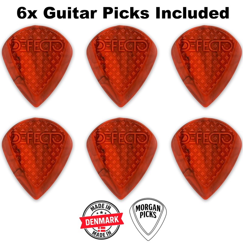 Morgan Picks Defecto Plectrum - Signature Guitar Pick with Improved