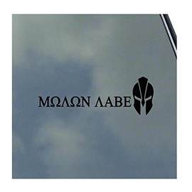 Molon Labe Vinyl Sticker Decal Come and Take Them Gun Rights Veteran Spartan