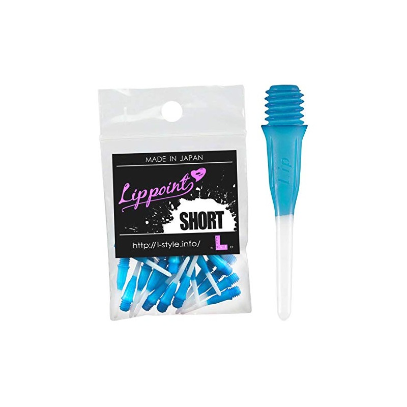 L Style (El Style) Lip Dot Pitch Short Turquoise Blue