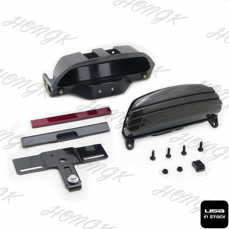 HONGK- US Smoked Tri-Bar Wide Fender LED Tail Light Bracket