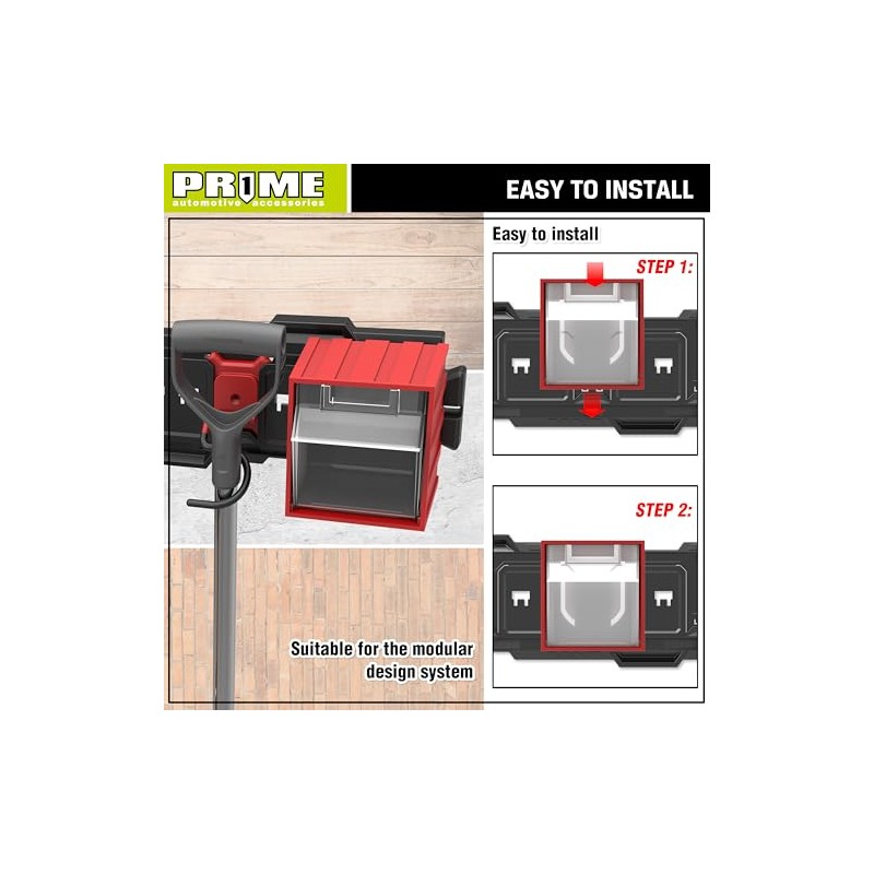 PR1ME 1 pc Garage Wall Mounted Storage organizer bin for