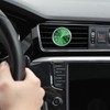 Dickno 2 PCS Stick on Dashboard Car Clock, Mini Tiny