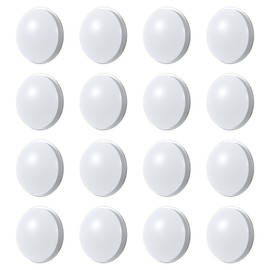 16 Pcs Shower Curtain Weights,Waterproof Shower Curtains Magnets,Heavy Duty Weights for Outdoor Curtains,Magnetic Curtain Weight,Work for Drapery,Tablecloth,Flag(White)