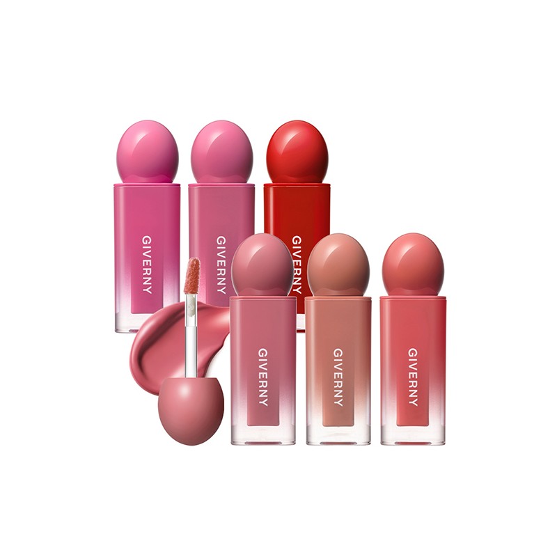 GIVERNY Dewy Lip Glaze 4.9g - 06 Lychee Red