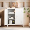 MIOCASA Metal Storage Cabinet with Locking Double Doors, Lockable Steel