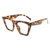 FEISEDY Square Cat Eye Reading Glasses Blue Light Blocking Women