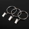 OOTSR Pack of 30 Curtain Rings with Clips, Metal Curtain