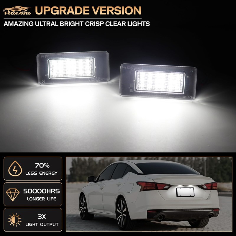 2PCS LED License Plate Light For 2019 2020 2021 2022