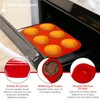 Silicone Texas Muffin Pan 6-Cups, Jumbo Muffin Pan Set of