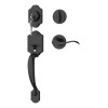 Cerradura Banna Puerta Principal Negra Aleación De Zinc Extensible 60