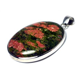 Art Gecko UNAKIT UNP1607141 Oval Gemstone Pendant 925 Sterling Silver, Sterling Silver, Turquoise