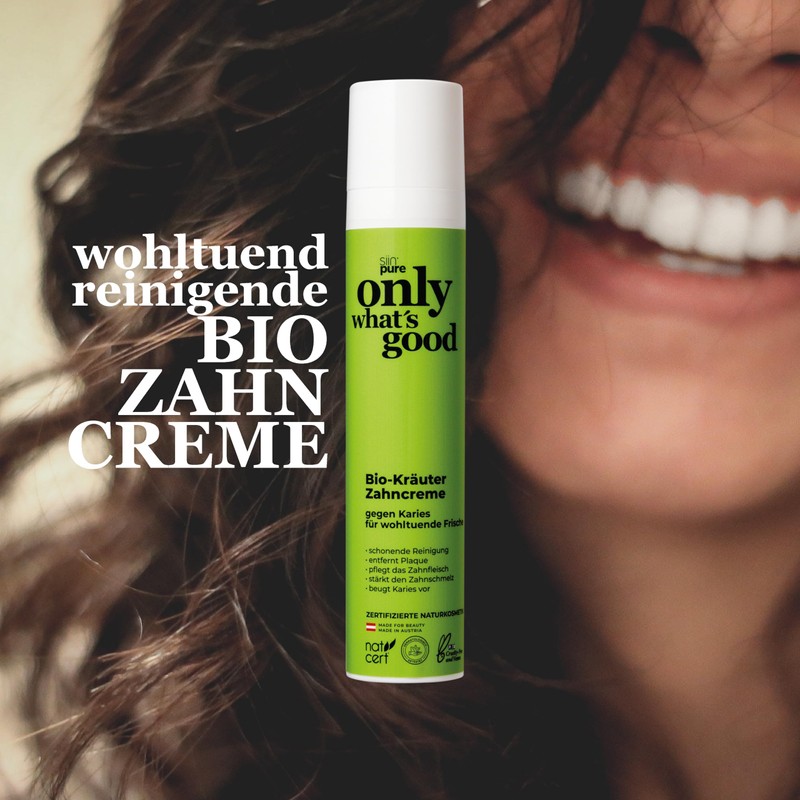 Only What's Good Organic Herbal Toothpaste Effectively Removes Plaque &