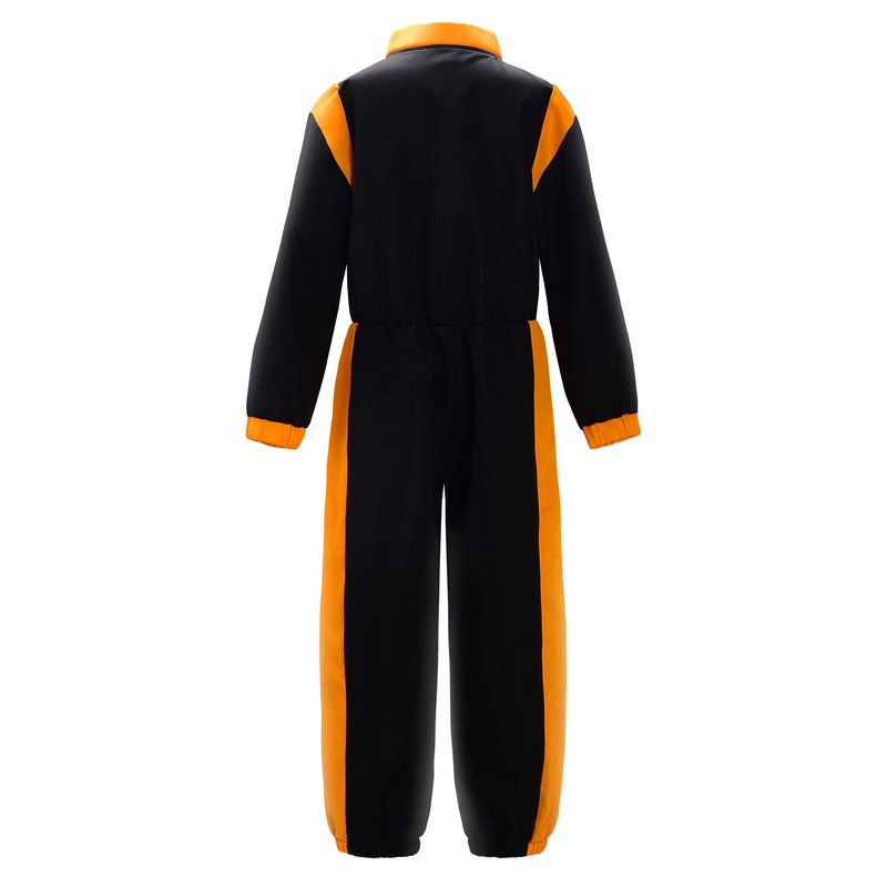 ReliBeauty Racing driver costume for children, boys with hat, 130