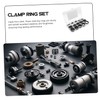 CHILDWEET Sturdy Steel 320pcs External Snap Retaining Clips d Ring