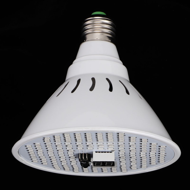 12W E27 LED Timing Plant Growth Light Bulb Indoor Greenhouse