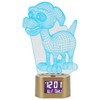 Acrylic Cartoon Night Light Dual Power Supply Alarm Clock Perpetual